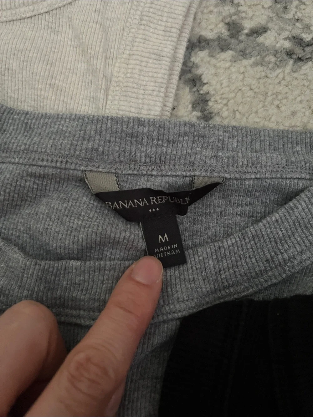 Banana Republic Ribbed Tank Trio - Black, Gray, Cream - Picture 3 of 5
